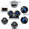 Universal Portable Dashboard Fan 12 Volt DC 2 Speed 360 Dual Head Fan. 