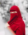 Niqab Patti Red Colour. 