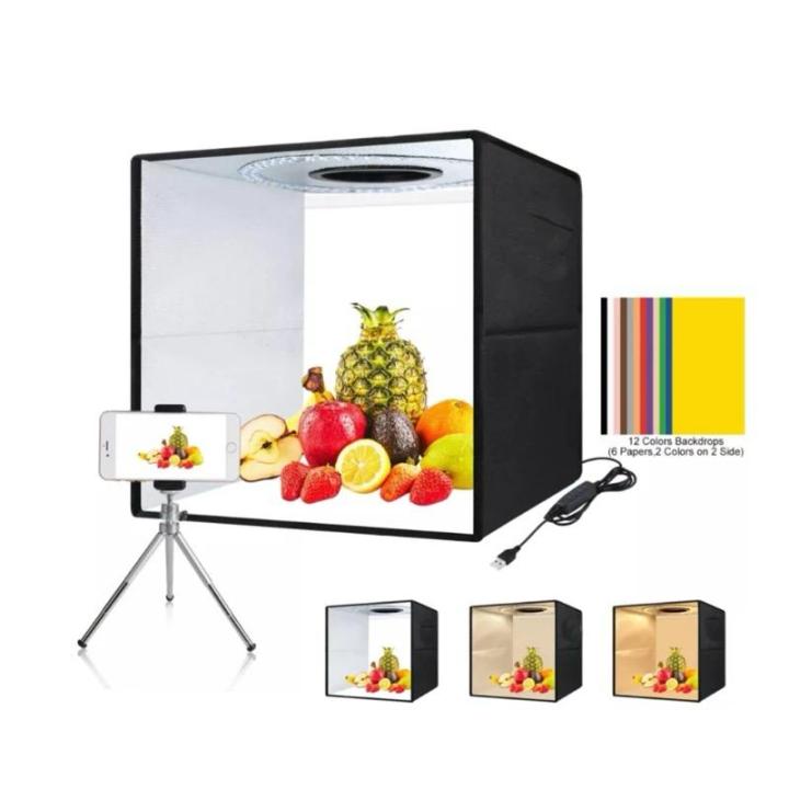MAAOZ%20New%2040%20to%2080%20cm%20Photo%20Studio%20Box%20Photography%20Backdrop%20Portable%20Softbox%20LED%20Light%20Photo%20Box%20Fold%20Photo%C2%A0Studio%C2%A0Soft%C2%A0Box%20-%20Image%202