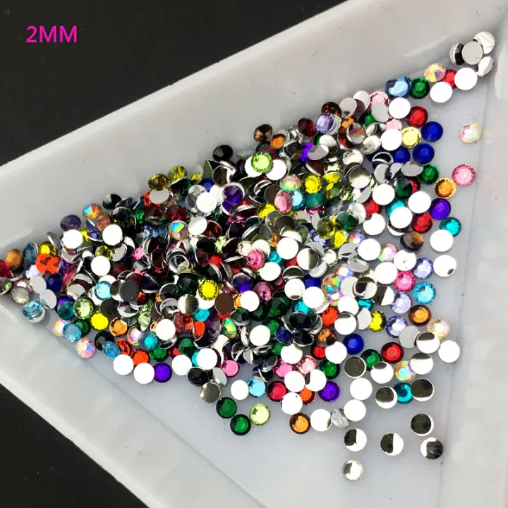2MM%20Mix%20Color%203D%20Flat%20Rhinestones%20Nail%20Art%20Decoration%20Crystal%20-%20Image%203