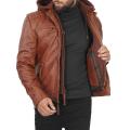 New 2023 style good Leather Jacket 100% Leather Men Winter Jacket, Long Lapel, Zipper, Pocket Decoration, Warm Leather Jacket. 