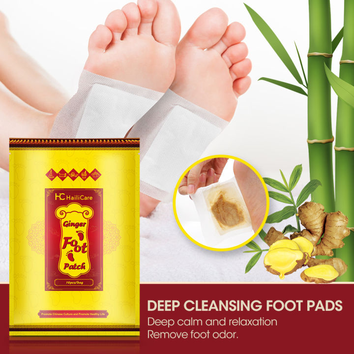 10pcs/bag Wormwood Foot Patch Anti-Swelling Detox Pads Stress Relief Improve Sleep Slimming Cleansing Adhesive Sticker Foot Care