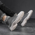 【ZOSR】Autumn New Martin Boots Fashion High Top Men Shoes Round Toe Lace-up Ankle Boots Casual Shoes for Men. 