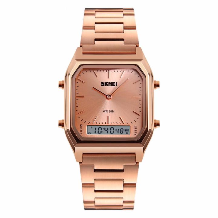 SKMEI%201220%20Waterproof%20Men's%20Fashion%20Casual%20Quartz%20Wristwatch,%20Chronograph%20Digital%20Dual%20Time%20Sports%20Watch%20-%20Gold%20-%20Image%203
