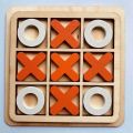 Wooden Tic Tac Toe Game – Classic Wooden X and O Board | Educational Wooden Mind Game for Kids | Indoor Family Puzzle Toy. 