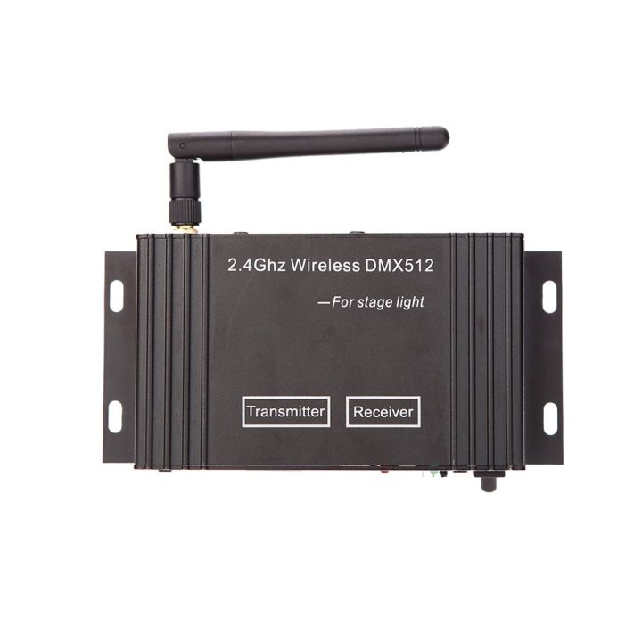 2.4G Wireless DMX 512 Controller Transmitter Receiver LCD Display Power Adjustable Lighting Controller