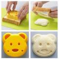 Party-Hut Cute Teddy Bear Shape Sandwich Cutter Bread Toast Pocket Cake Tool Pack of 1. 