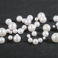 4mm/6mm Size Cabochon White Ivoy Color Pearl Imitation ABS Beads Round Loose Beads for Garment Jewelry Making DIY. 