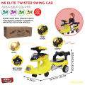Twinkle N6 Swing Car For Kids Boys & Girls, Ride On Twister_Car With Music & Light, Enjoy Steering Driven Push Cars 360 Rotation Wheel, Outdoor Ride-On Twisting Vehicle, Twist Wiggle Vehicles, Toddlers Endless Fun Baby Scooter For Children. 