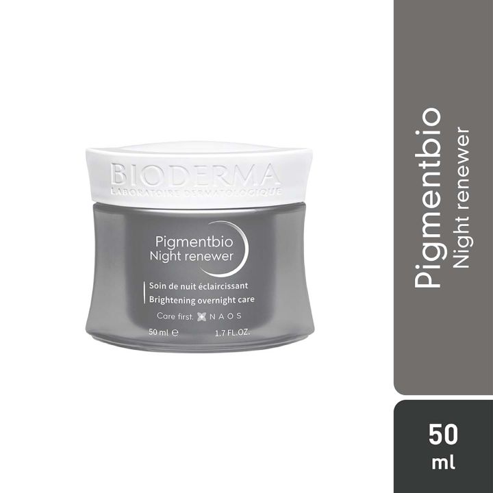 Bioderma Pigmentbio Night Renewer 50ml - Brightening Overnight Cream for Hyperpigmentation and Dark Spot Correction