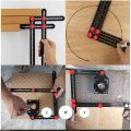 Measuring Scale For Tile Cutting  - Aluminum Alloy Construction Ruler For Ceramic Tile Floor Tile Measurement Mold Opening Template DIY Measuring Ruler Tool. 