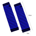 Fingerless Gloves Striped Windproof Thick Arm Wrist Gloves. 
