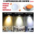 7-WATT LED Concealed Light, Recessed Down-Light Cool White 6500k,Warm 3000k,Cool Warm 4000k Hole Size: 70 - 90 mmPACK OF 6. 