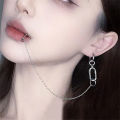 Cool Fake Piercing Lip Clip Earring Punk Chain Linked Earrings Hinged Lip Ring STARLITE. 