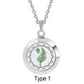 20MM Fashion Jewelry Men Women Unisex Essential Oil Diffuser Necklace Fragrance Locket Aromatherapy Pendant Aroma Charms. 