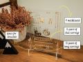 Acrylic jewelry stand, transparent jewelry display organizer necklace, earring, and bracelet stands, clear acrylic jewelry holders-Arbish Traders. 