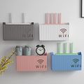 WiFi Router Storage Box,Creative Multi-Function Router Storage Box,No Punching Wall Hanging Router Hider Box for Home  and Office Use. 