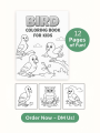 Birds Coloring Book for Kids – Fun & Educational Activity || kids coloring books for learning birds names. 