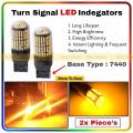CANBUS LED Turn Signal Indicator Light Bulbs For Car (2 Pcs) 7440 T20 Waterproof, High Quality, Super Brightness Hazard / Blinker led Lights. 