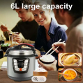 sokany 2401 High Quality Household Electric Pressure Cooker Stainless Steel Multi 6L Capacity Pressure Pot Cookers. 