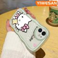YIWESAN For VIVO Y19 Y5s Case Cartoon Cute Hello Kitty Colorful Lovely Cream Wave Border Soft Clear Shockproof Phone Cases Creative Camera Transparent Casing Simple Silicone Protective Cover. 