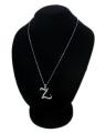 Silver Stainless Steel-Z- Necklace For Women. 