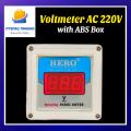 HERO Digital AC VoltMeter High Quality Electric Panel Voltage Meter LED Voltage Indicator AC-220V with ABS Plastic Box. 