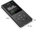 Mp3 Player with FM Radio and Voice Recorder, Ultra Slim Music Player with Video Play Text Reading and Build-in Speaker Support up to 128GB, Music Earphone Included (Black). 