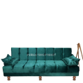 Sofa CumBed 3 Seater Green  Valvet & Custumize Colours Special offer Available. 