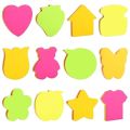 Multicolor Sticky Notes , Different Shapes, Size: 3x3 Inch - Pack of 1 / 100 Sheets. 