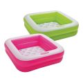 INTEX 57100 Play Box Pool for Toddlers 57100 Square  Inflatable Swimming Pool Kids Play Pool Baby Pool Swiming Pool Big For Kids Size 33.5" X 33.5" X 9" (85cm x 85cm x 23cm). 