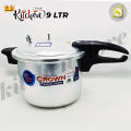 Kitchen Crown 5, 7, 9 & 11 Ltr (Delux) Pressure Cooker Good Body - Pressure Indication Pin Pressure Control Weight. 