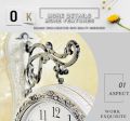Double Sided Wall Clock Hanging Round Clock - Beautiful Floral Decorative Double Sided Quartzz Wall Clock- Best Gifts for Relatives and Friends. 