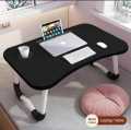 Laptop Table Wooden Gaming Laptop Table With Engraved Cup Holder and Tablet Slot For Bed Foldable Stand Ergonomic Portable Drawing Notebook. 