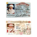 Santa Claus License Glossy Finish Santa Claus Lost Driving Licence. 