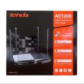 Tenda AC6 AC1200 Smart Dual-Band WiFi Router Global Version– High-Speed 5GHz Wireless Internet – MU-MIMO Beamforming – 1200M Optical Fiber – Long Range Coverage – 4 LAN Ports – 90m² Coverage – Free Installation. 