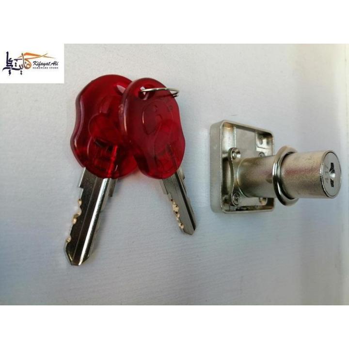 DRAWER LOCK 138-32 ( 19MM-3/4 WITH TWO COMPUTERIZED BRASS KEY IN 38MM-1-1/2INCH LONG NECK