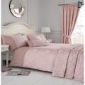 Dockyard Cherry Blossom Blush Pink Quilt Cover Set  3 Pcs Bed Set  Jacquard Fancy Duvet Cover. 