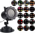 LED Projection Lamp, Effect Lighting Projector, with 16-Piece Switchable Patterns and Remote Control, Indoor and Outdoor Decoration for Party & Birthday.. 