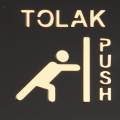 Doors Push Pull Signs Symbol Door Sign for Indoor Outdoor Shop Bars. 