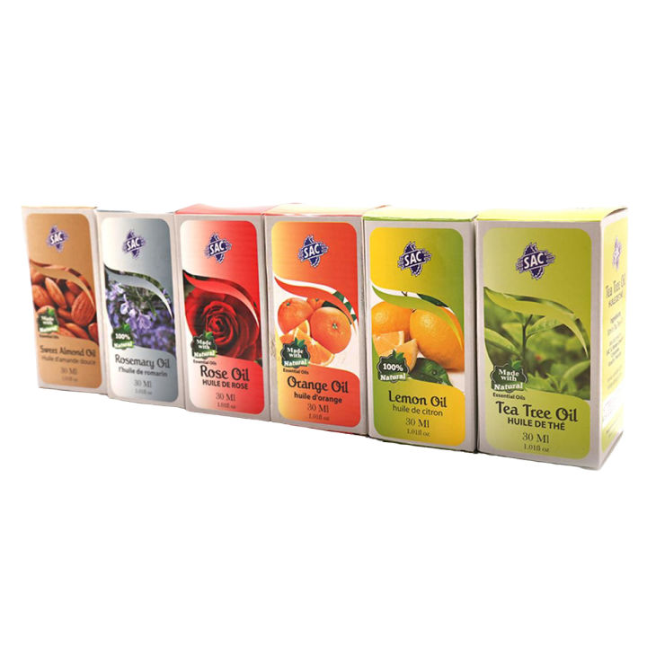 Pack Of 6 Top Skin Oils - 30ml each - All Season Care - SAC