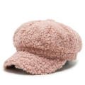 Fashion Fleece Baseball Cap Ladies Women Girls Baker Winter Warm Cap Boy Peaked Cap Newsboy Hat. 