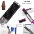 Professional Hair Straightener Hot Air Blower Brush 3 in 1 for Girls / Heavy Duty 1200 Watt Hot Air Hair Dryer & Straightener Brush with Speed Adjustment / Multifunctional Hair Dryer and Volumizer with Ceramic Coating Comb Teeth. 
