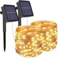 kolpop Solar String Lights Outdoor, Solar Powered Fairy Lights 240 LED 8 Modes Garden Copper Wire Waterproof Decoration Lighting for Tree Patio Christmas Camping Wedding Party Warm White uk import. 