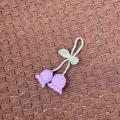 Floral Car Keychain Crocheted Keychain Leaf Keychain Colorful Woolen Key Chain Flower Keychain Bag Pendant Cute Bag Charm For Women Handmade Crochet Flower Keychain Wool Knitted Key Ring Pendant. 