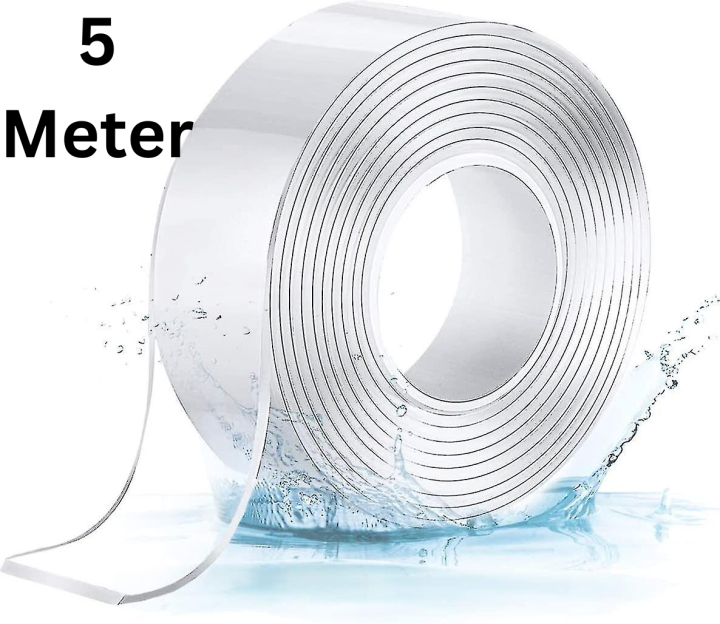 5 Meter Nano Tape Double sided reusable silicon tape strong and adhesive tape