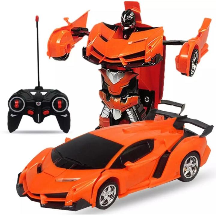 Kids remote control transformer toy car with all features 180 ° rotation rechargeable batteries