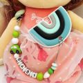 【New】 Produced By Baby Family Personalized Name Handmade Silicone Pacifier Chains Eco-Friendly Pacifier Clips Holder Chain Kawaii. 