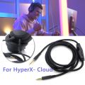 For HyperX Cloud/Cloud Alpha 1.5m 3.5mm Headphone Audio Cable Male to Male Cord Line Replacement with Tuning Gaming Headset. 