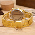 Deemiz Golden & Chain Watches for Women and Girls – Luxury Analog Quartz Stainless Steel. 